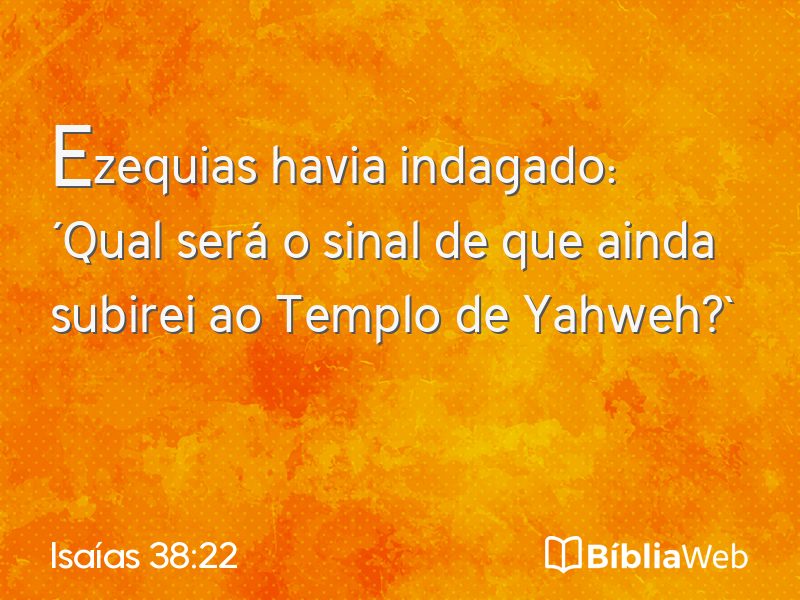 Isaías 38:22 em imagem para compartilhar