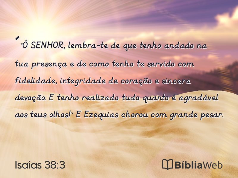 Isaías 38:3 em imagem para compartilhar