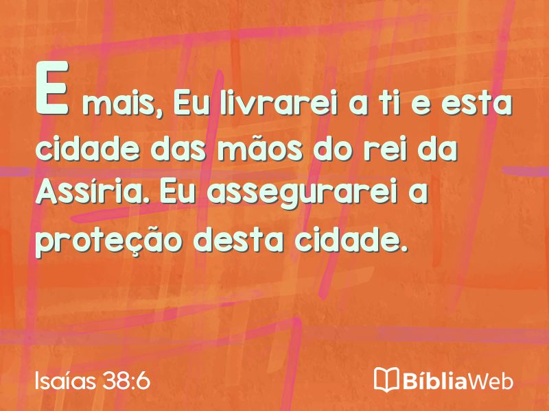 Isaías 38:6 em imagem para compartilhar