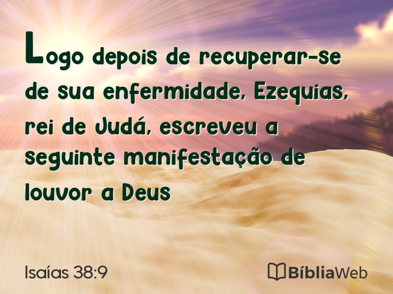 Isaías 38:9 em imagem para compartilhar
