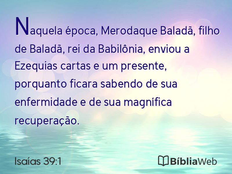 Isaías 39:1 em imagem para compartilhar
