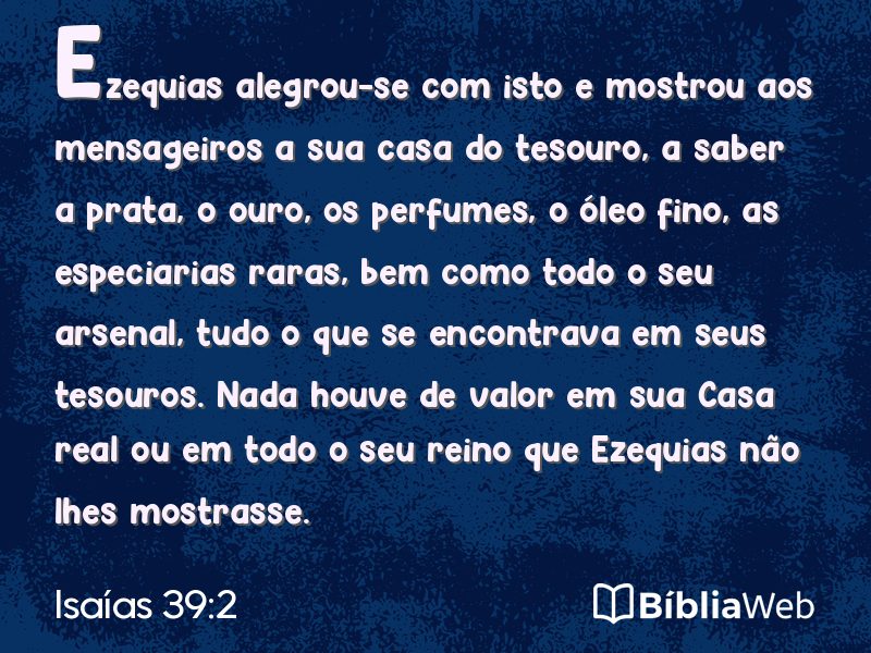 Isaías 39:2 em imagem para compartilhar