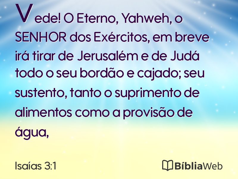 Isaías 3:1 em imagem para compartilhar