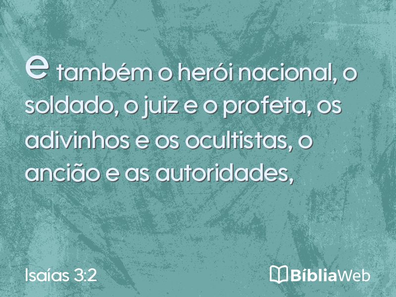 Isaías 3:2 em imagem para compartilhar