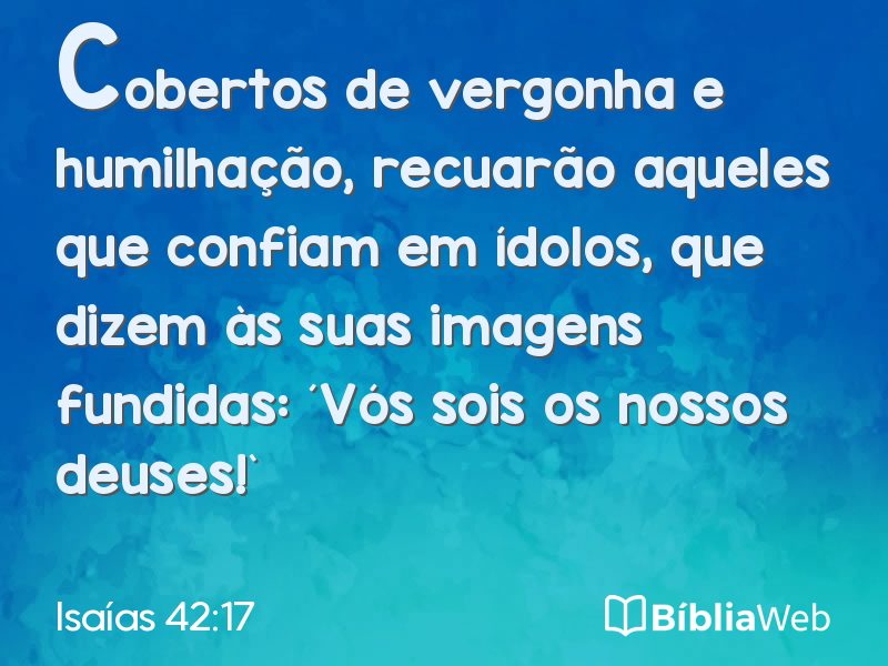 Isaías 42:17 em imagem para compartilhar