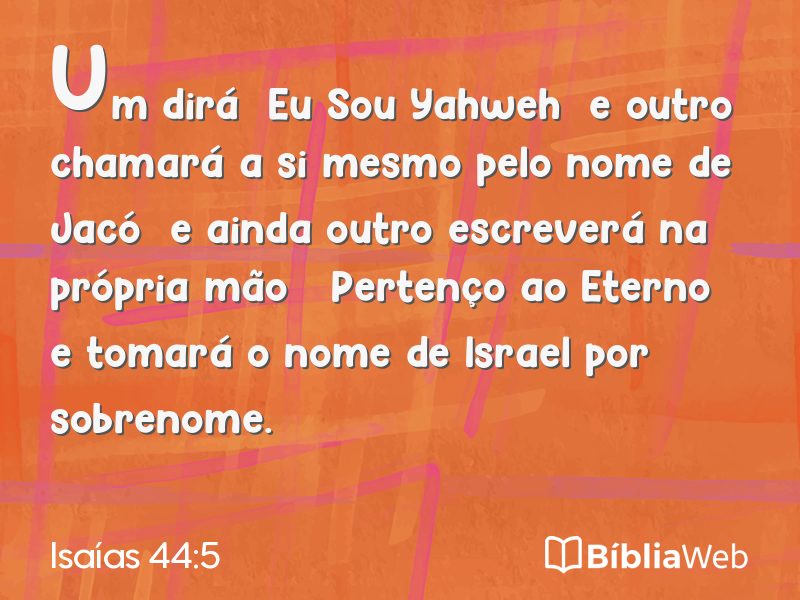 Isaías 44:5 em imagem para compartilhar