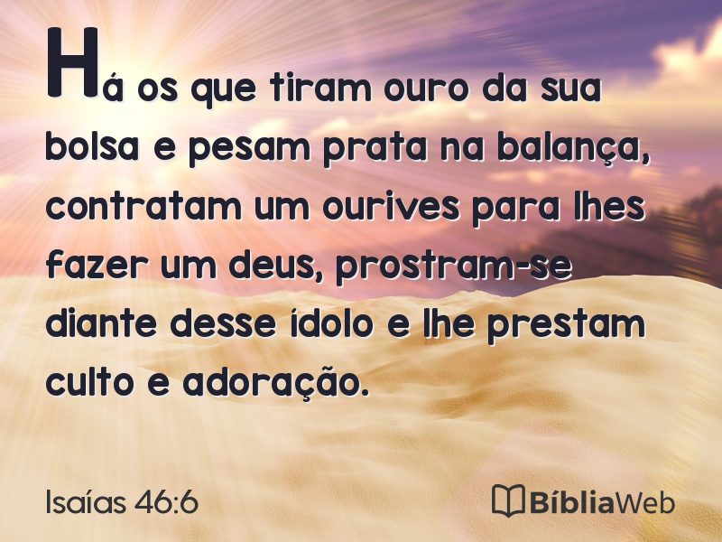 Isaías 46:6 em imagem para compartilhar