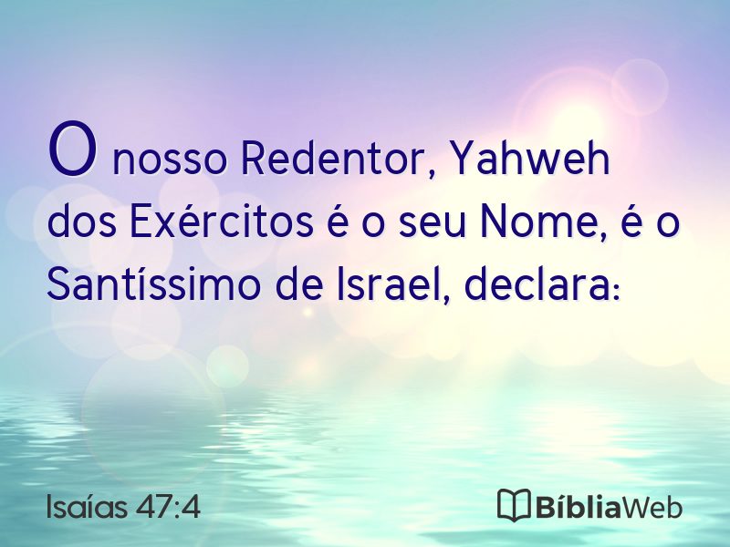 Isaías 47:4 em imagem para compartilhar