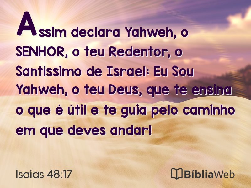 Isaías 48:17 em imagem para compartilhar