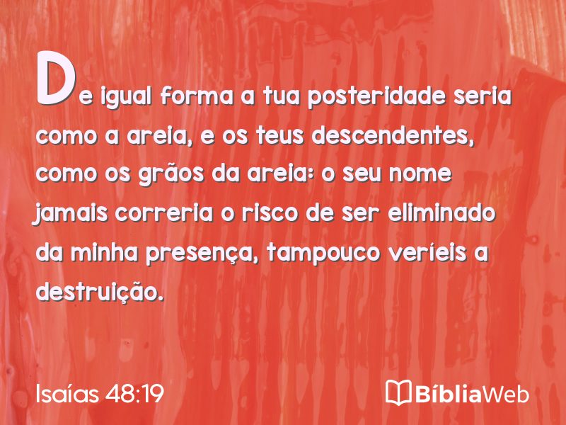 Isaías 48:19 em imagem para compartilhar