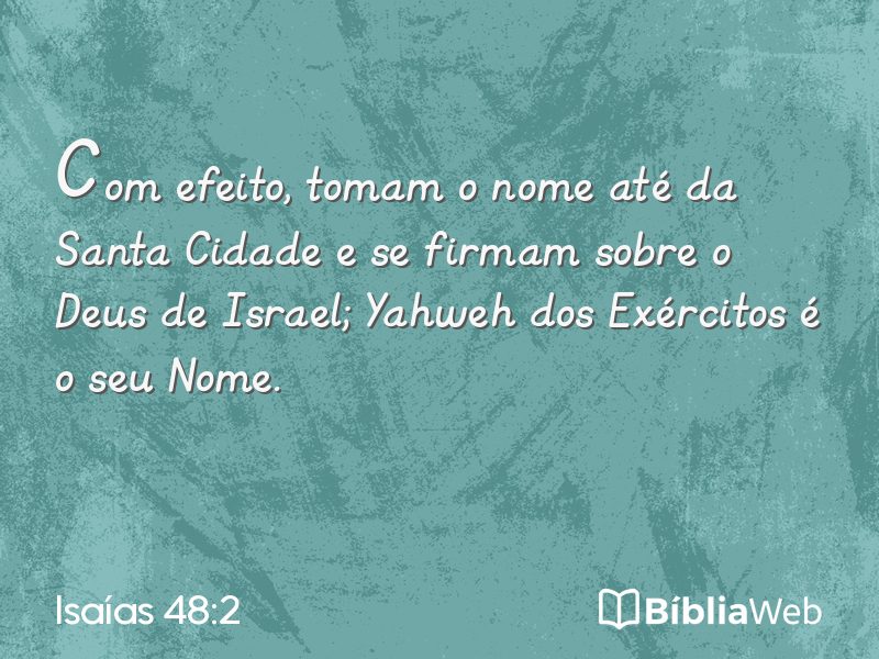 Isaías 48:2 em imagem para compartilhar