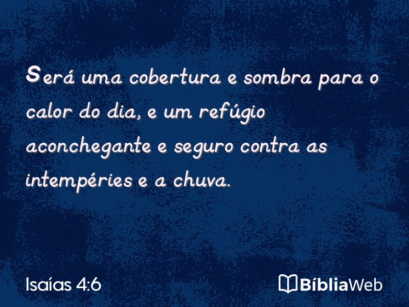 Isaías 4:6 em imagem para compartilhar