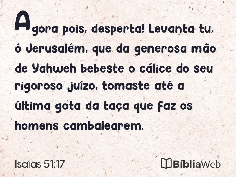 Isaías 51:17 em imagem para compartilhar