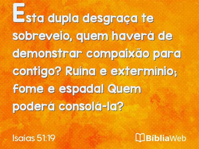 Isaías 51:19 em imagem para compartilhar