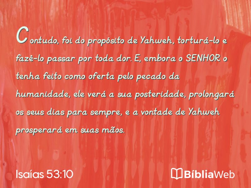 Isaías 53:10 em imagem para compartilhar