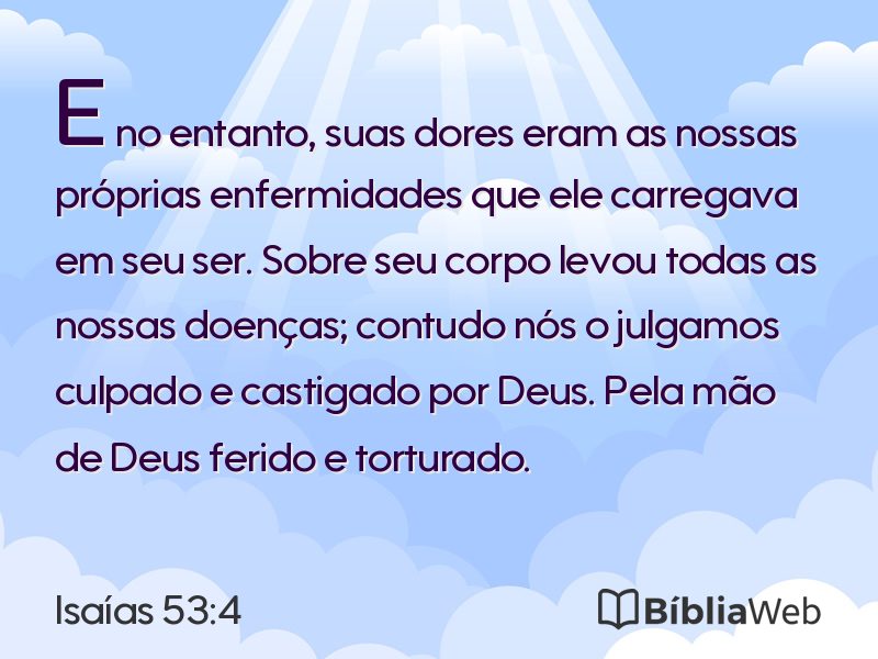 Isaías 53:4 em imagem para compartilhar