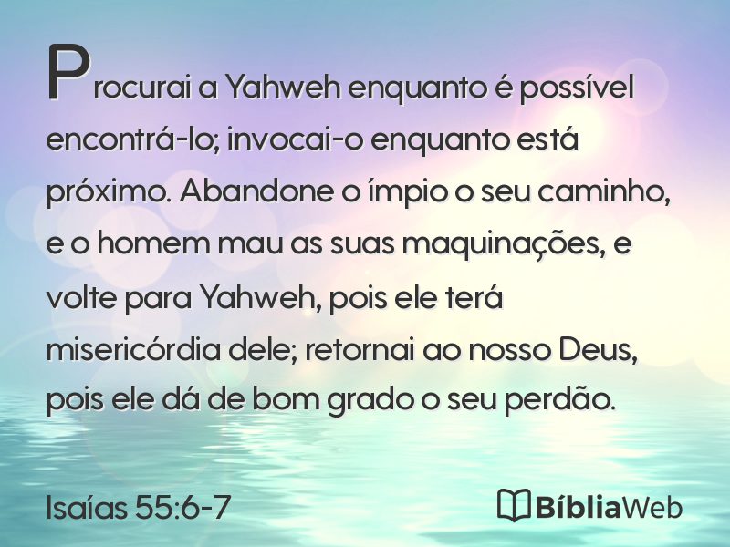 Isaías 55:6-7 em imagem para compartilhar