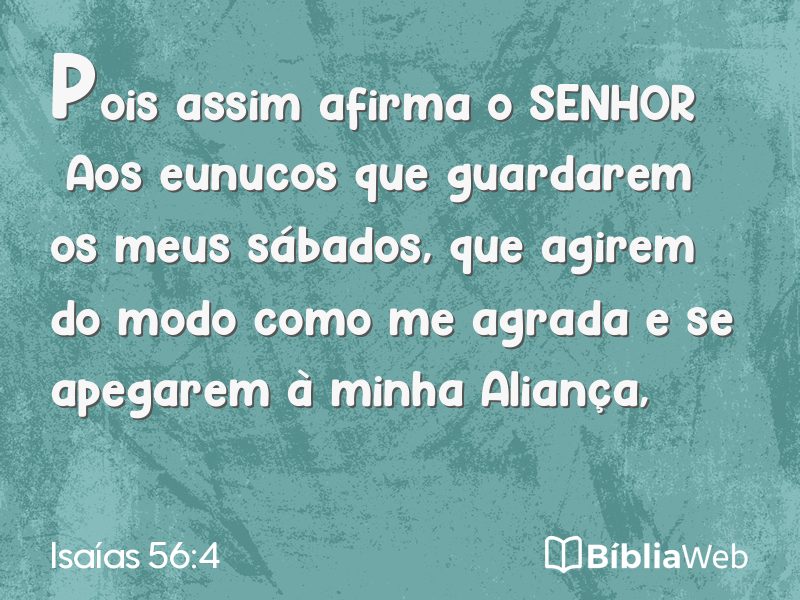 Isaías 56:4 em imagem para compartilhar