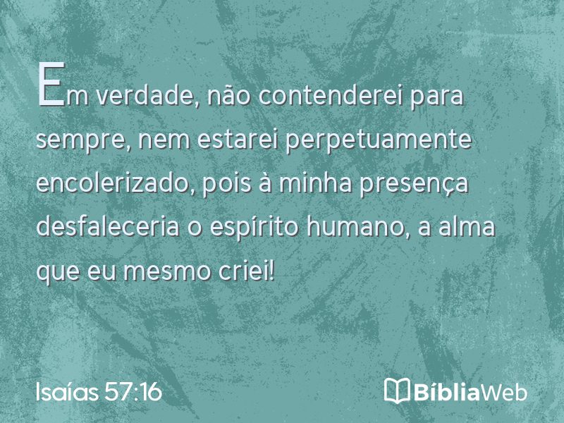 Isaías 57:16 em imagem para compartilhar