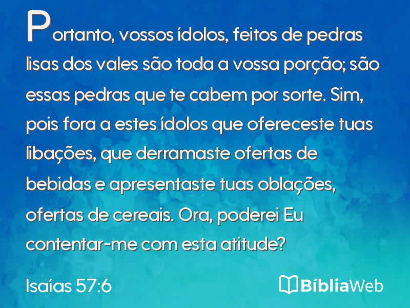 Isaías 57:6 em imagem para compartilhar