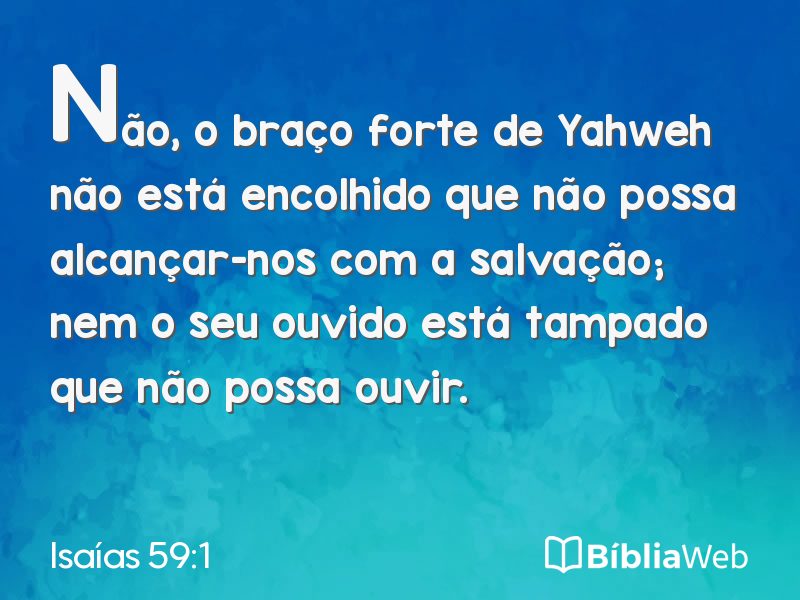 Isaías 59:1 em imagem para compartilhar