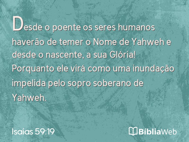 Isaías 59:19 em imagem para compartilhar