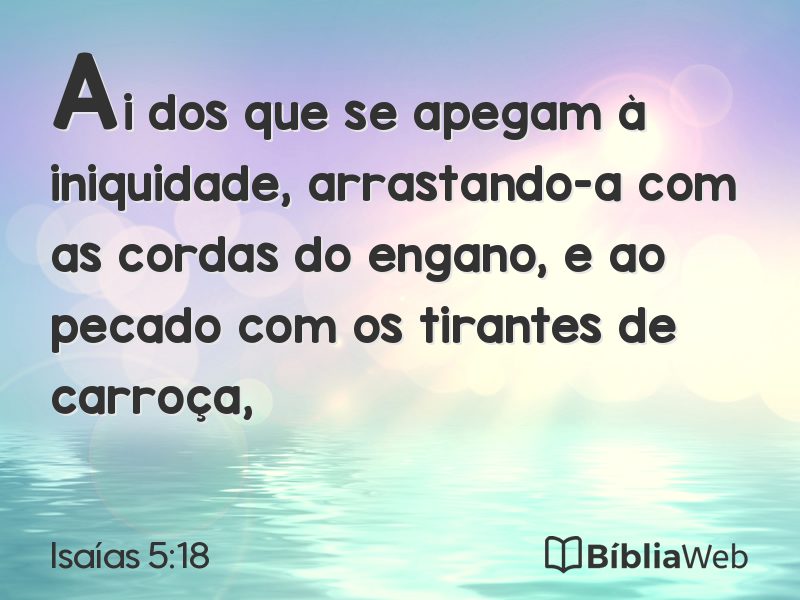 Isaías 5:18 em imagem para compartilhar