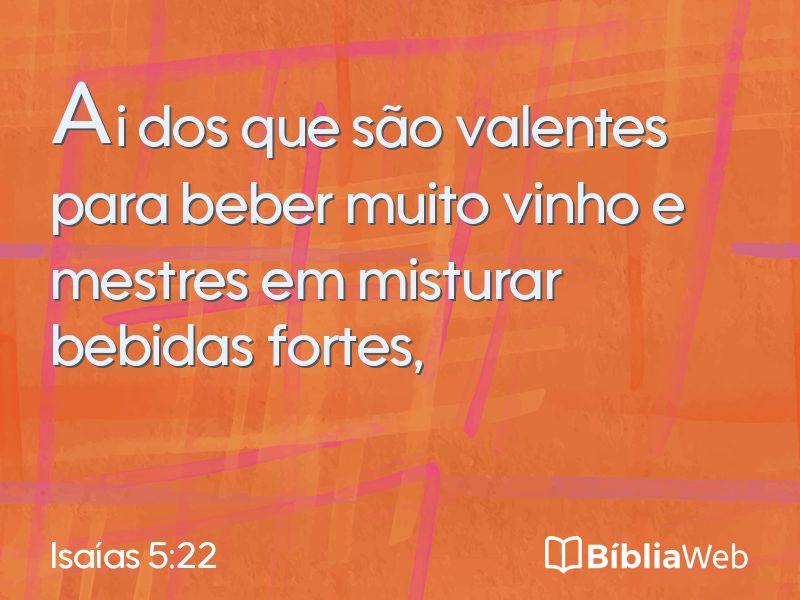 Isaías 5:22 em imagem para compartilhar