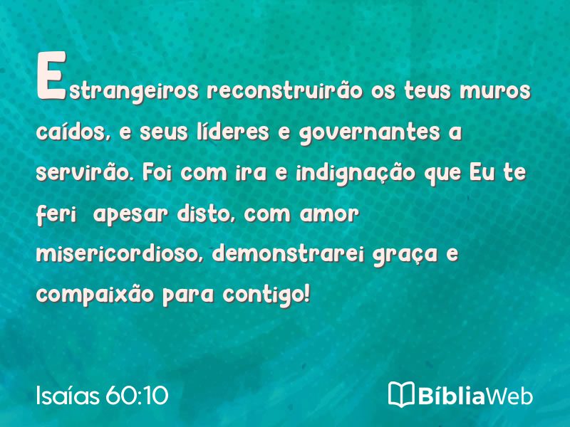 Isaías 60:10 em imagem para compartilhar