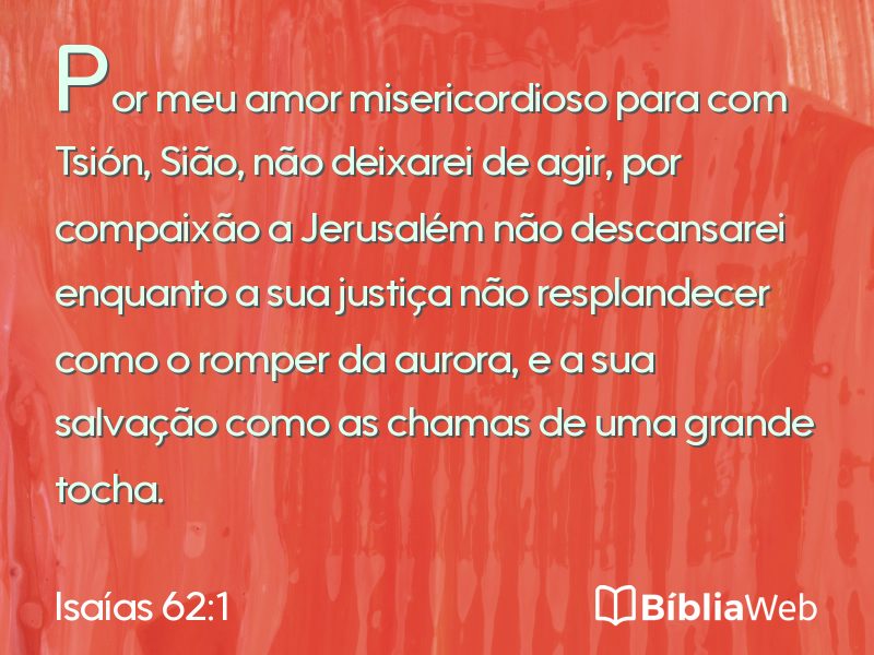 Isaías 62:1 em imagem para compartilhar