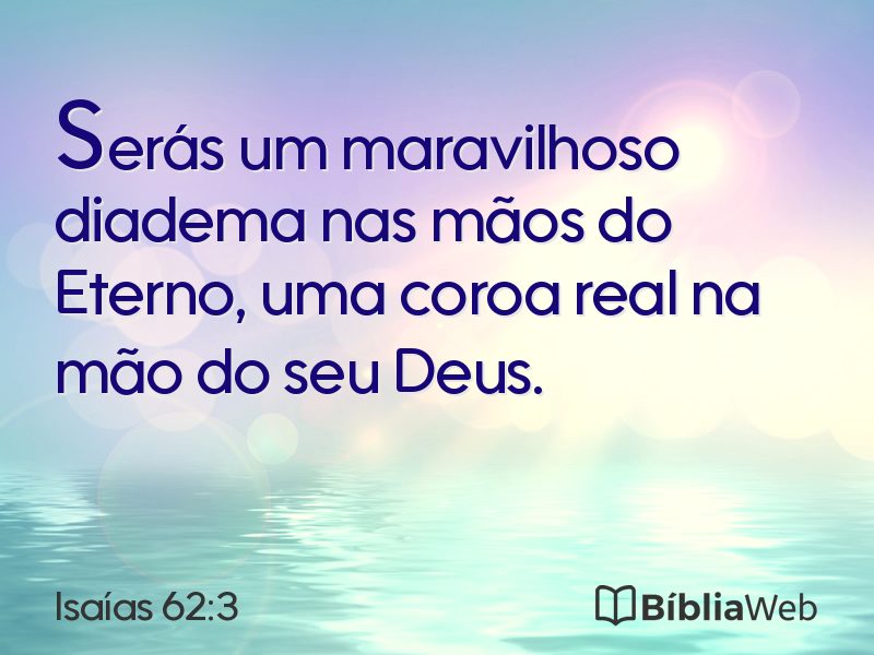 Isaías 62:3 em imagem para compartilhar