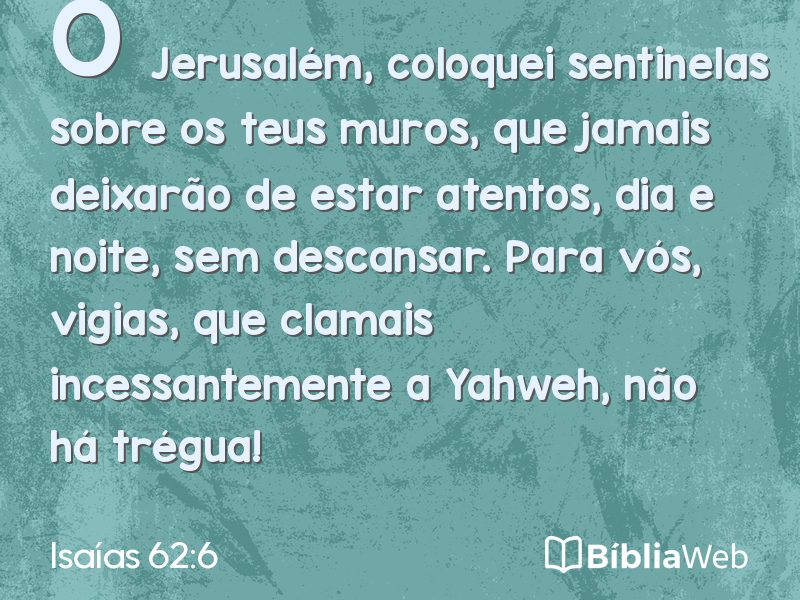 Isaías 62:6 em imagem para compartilhar