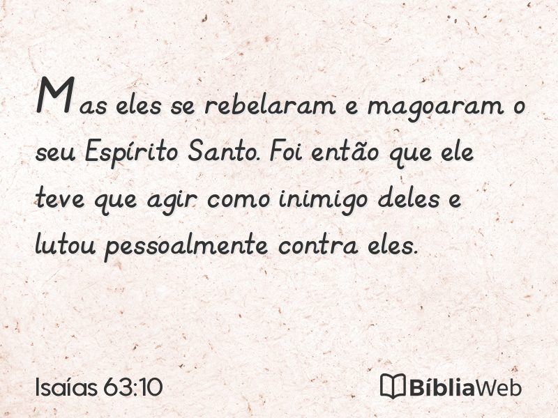 Isaías 63:10 em imagem para compartilhar