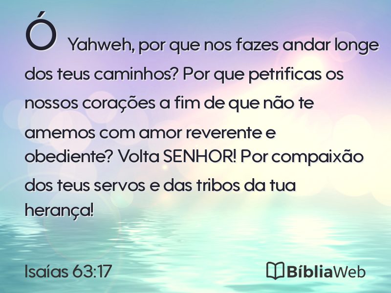 Isaías 63:17 em imagem para compartilhar