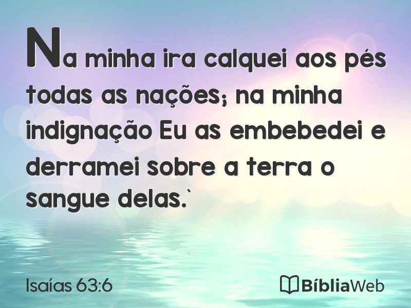 Isaías 63:6 em imagem para compartilhar