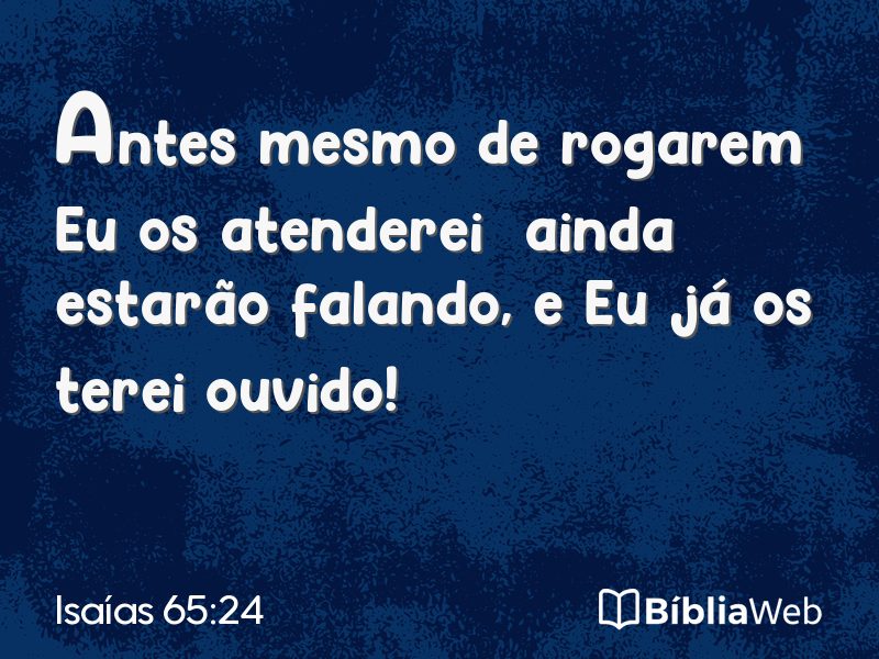 Isaías 65:24 em imagem para compartilhar
