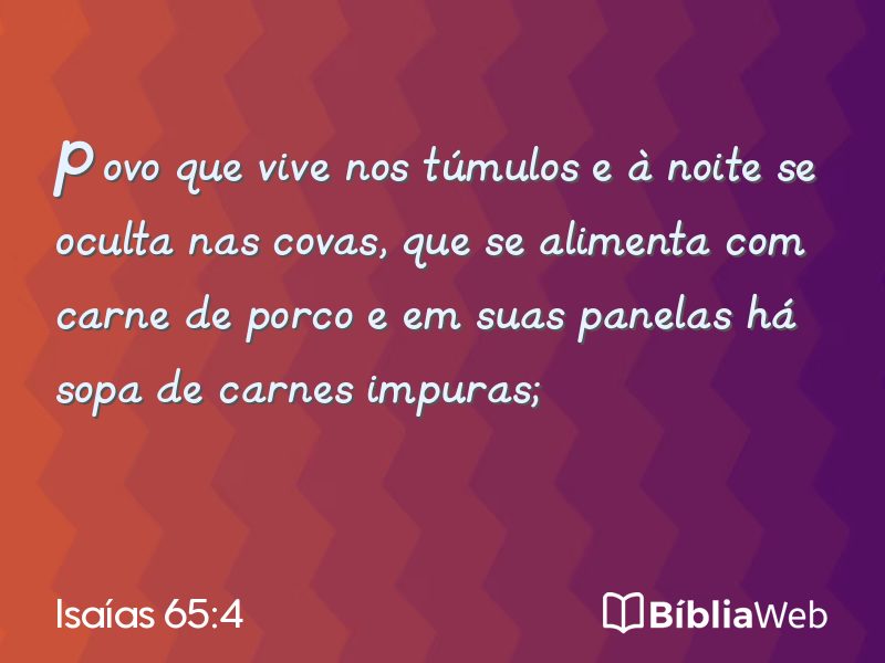Isaías 65:4 em imagem para compartilhar
