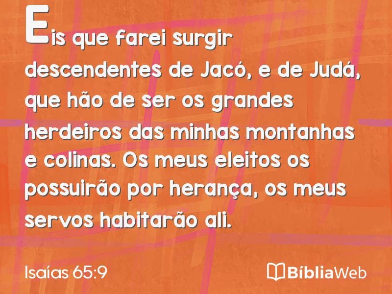 Isaías 65:9 em imagem para compartilhar