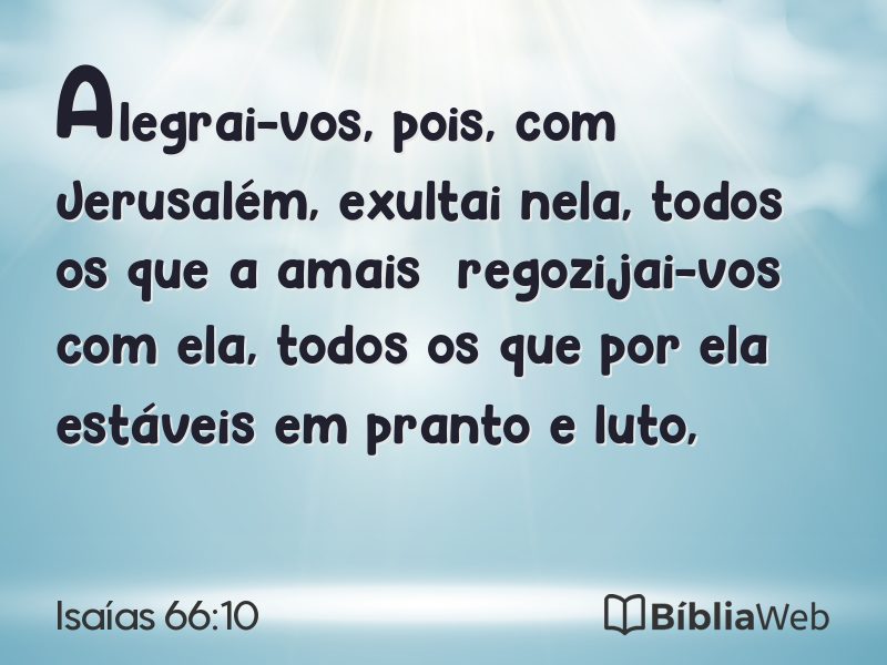 Isaías 66:10 em imagem para compartilhar