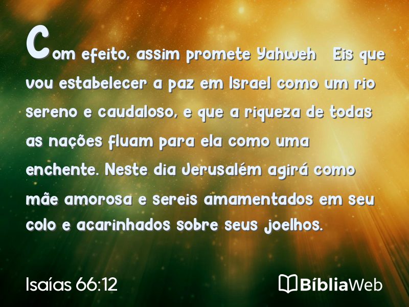 Isaías 66:12 em imagem para compartilhar