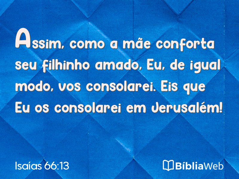 Isaías 66:13 em imagem para compartilhar