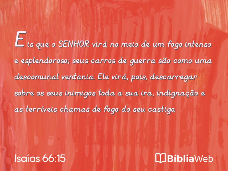 Isaías 66:15 em imagem para compartilhar
