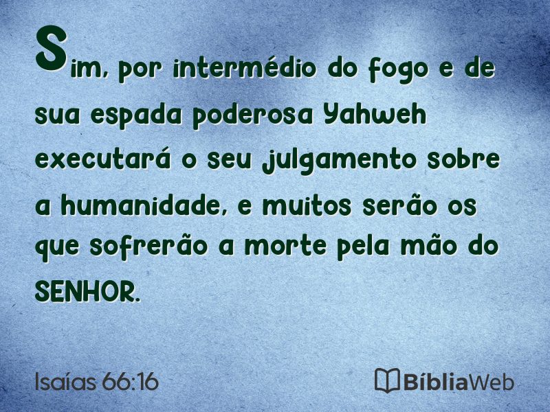 Isaías 66:16 em imagem para compartilhar