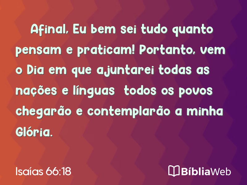 Isaías 66:18 em imagem para compartilhar