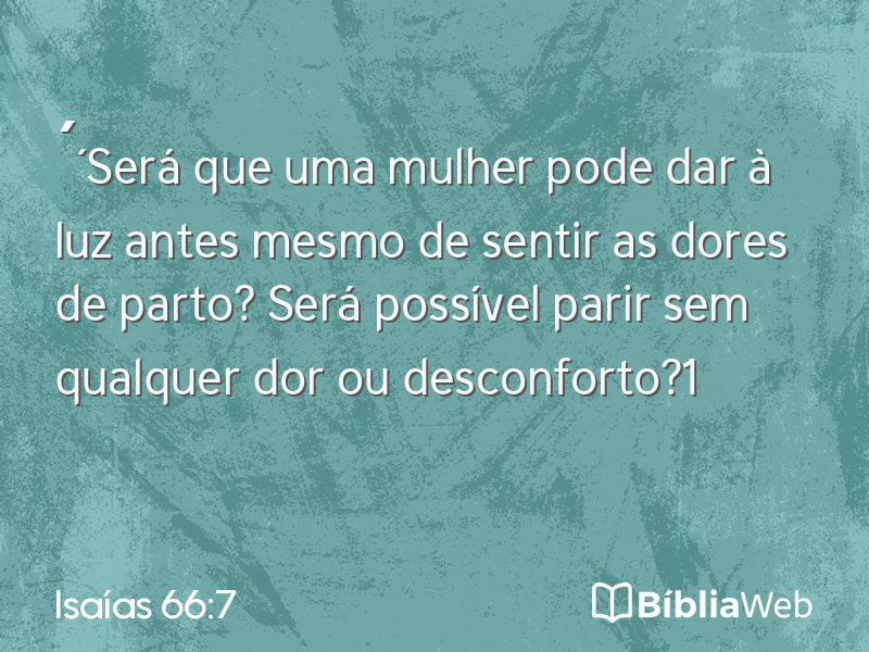 Isaías 66:7 em imagem para compartilhar