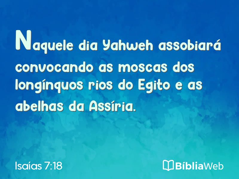 Isaías 7:18 em imagem para compartilhar