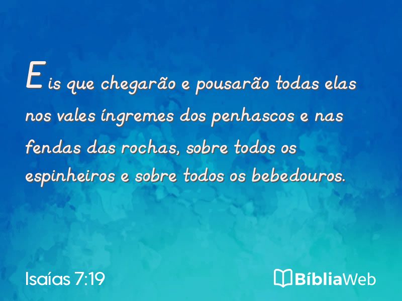 Isaías 7:19 em imagem para compartilhar