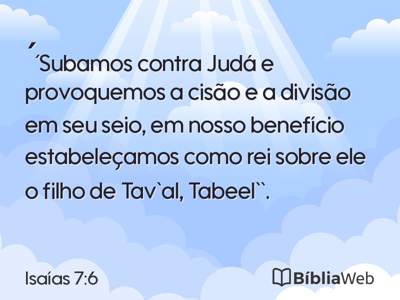 Isaías 7:6 em imagem para compartilhar