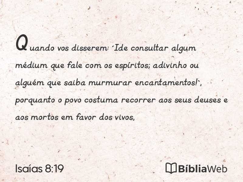 Isaías 8:19 em imagem para compartilhar