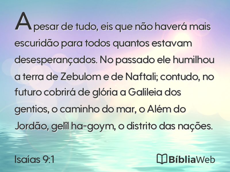 Isaías 9:1 em imagem para compartilhar